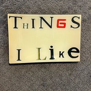 John Derian decoupage paper under hand blown glass tray 6x9 rectangle tray.